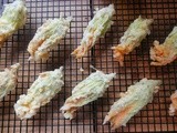 Fried and Stuffed Zucchini Flowers