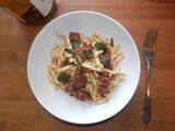 Fusilli with Sausage, Ramps and White Wine