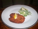 Italian Chicken Cutlet and Caesar Salad