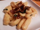 Potato Gnocchi in Sage Butter with Crispy Potato Skin Petals