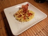 Squash Raviolini in Brown Butter with Crispy Prosciutto