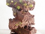 Fudge cioccolato e pistacchi