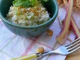 Risotto al sedano di Orbassano con porro di Cervere e nocciola tonda gentile