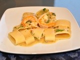 Calamarata Di Martino con mazzancolle e crema di cannellini al timo