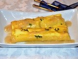 Cannelloni di rana pescatrice e scampi