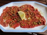 Carpaccio marinato in birra stout