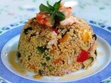 Cous cous mediterraneo con calamari e cozze