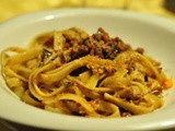 Fettucce arancia e carota Pastificio Del Duca con ragù d’anatra