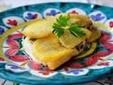 Filetto di rombolino alle erbe aromatiche in crosta di patate