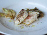Filetto di scorfano ai carciofi in due consistenze