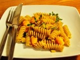 Fusilli bio Del Verde con zucchine, mazzancolle e zafferano