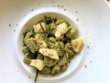 Gnocchetti di patate e pistacchio con bocconcini di pescatrice e salicornia