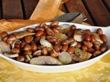 Insalata di aringhe e fagioli amarantini