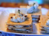 Millefoglie di brisée al Parmigiano con zucchina alla menta