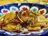 Paccheri cacio e pepe con carciofi fritti
