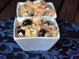 Polpo, tonno e olive con riso Carnaroli originale