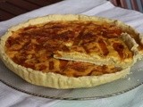 Quiche al curry con porri e peperone