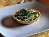 Quiche di farro e curcuma agli agretti