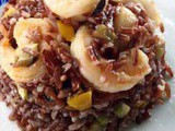 Riso Ermes con mazzancolle, lenticchie verdi e peperone