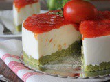 Caprese cheese cake