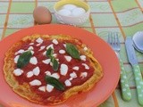 Frittata con la mozzarella, ovvero la Pizzatina Margherita