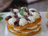 Minipancake salati alle carote ed erbe aromatiche