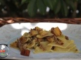 Taccozzette alla Mela Annurca e Maiale Nero Casertano con pesto al Provolone del Monaco