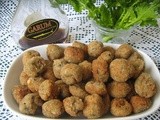 Timballini di bucatini con polpettine di alici e friarielli