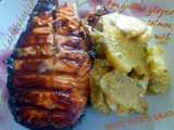 Glazirani losos s pesto krumpir salatom :: Pan grilled glazed salmon with pesto potato salad