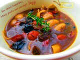 Juha s grahom, sušenom rajčicom i kobasicom :: Sun-dried tomatoes, beans, pasta and sausage soup