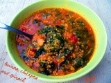 Juha s kvinojom, slanutkom i špinatom :: Quinoa, chickpea and spinach soup