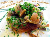 Minutni odrezak s artičokama i šampinjonima :: Round steak with artichoke hearts and mushrooms