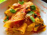 Pappardelle s jednostavnim paradajz umakom :: Pappardelle with simple tomato sauce