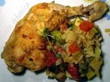 Pileći bataci s rižom i povrćem :: Chicken legs with rice and vegetables