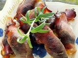 Suhe šljive omotane pršutom :: Prunes wrapped in prosciutto