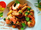 Tjestenina s kozicama u krem umaku :: Pasta with shrimp in tomato cream