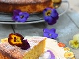 Blood orange, lemon and almond cake