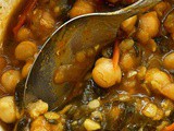 Chickpea and lentil and spinach cheats curry