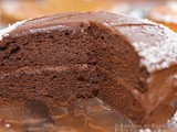 Gluten free, dairy free chocolate cake, with vegan frosting