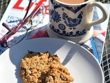 Peanut butter, oaty raisin cookies