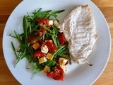 Rocket, roasted tomato, basil and feta salad