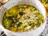 20 minute Easy Spring Minestrone Soup
