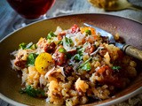 Chorizo and tomato risotto