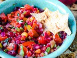 Cranberry Salsa With Christmas Wrap Crisps