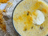 Golden banana smoothie