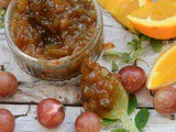 Gooseberry, orange and lemon balm jam