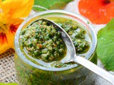 Nasturtium pesto