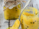 Passion fruit and lemon curd