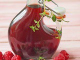 Raspberry and thyme vinegar