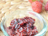 Strawberry and raspberry relish